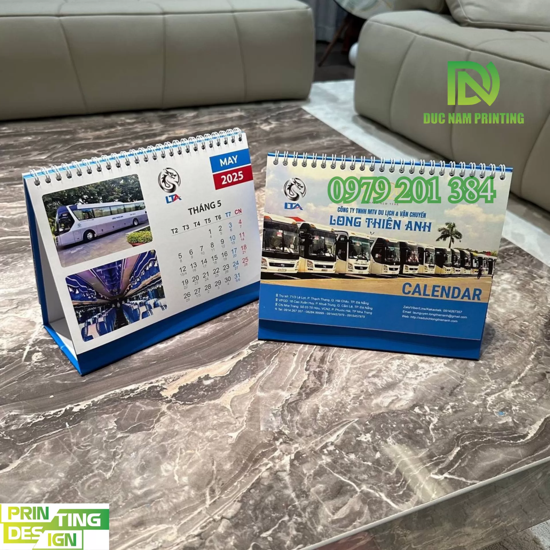 In lịch để bàn